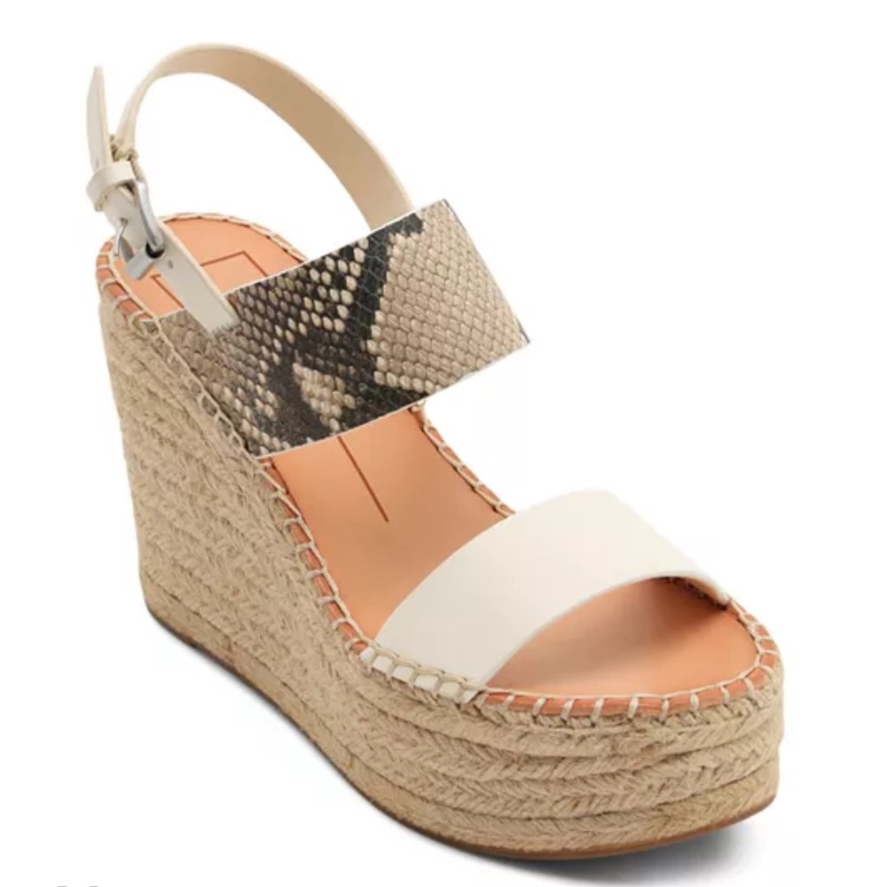 Dolce Vita Spiro Snake-Embossed Platform Sandals